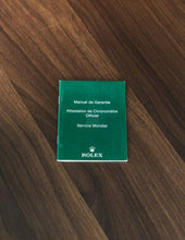 Load image into Gallery viewer, Rolex Guarantee Manual